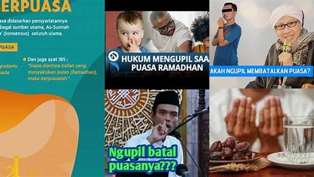 Ngupil Saat Puasa