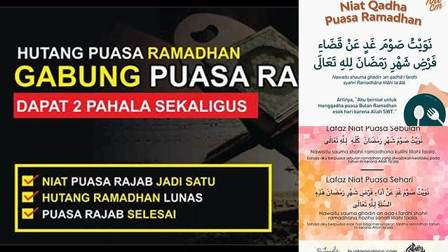 Niat Menyahur Hutang Puasa Ramadhan