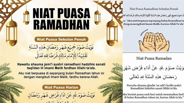 Niat Awal Puasa Ramadhan