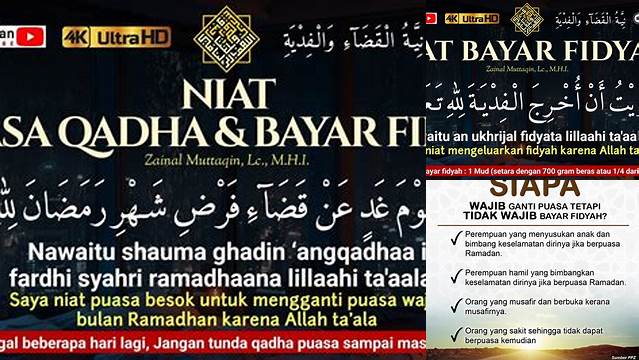 Niat Bayar Fidyah Puasa