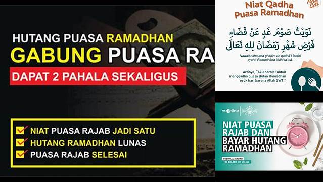 Niat Bayar Hutang Puasa Ramadhan