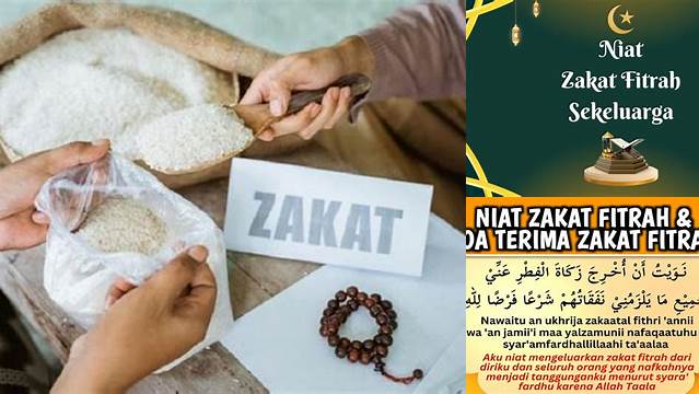 Niat Bayar Zakat Fitrah