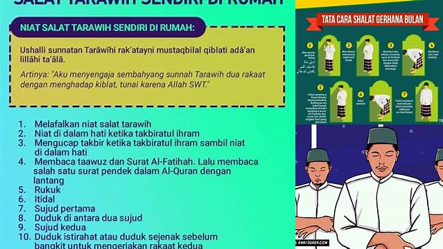 Niat Dan Tata Cara Sholat Tarawih