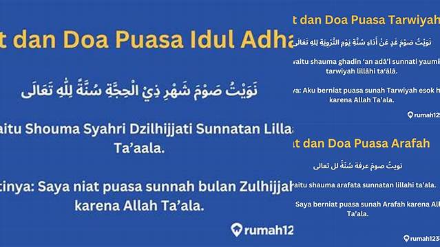 Temukan 9 Hal Penting tentang niat doa puasa idul adha  yang perlu diketahui saat idul fitri