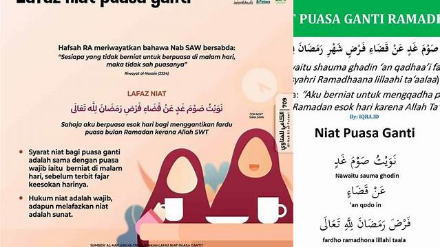 Niat Ganti Puasa Ramadhan