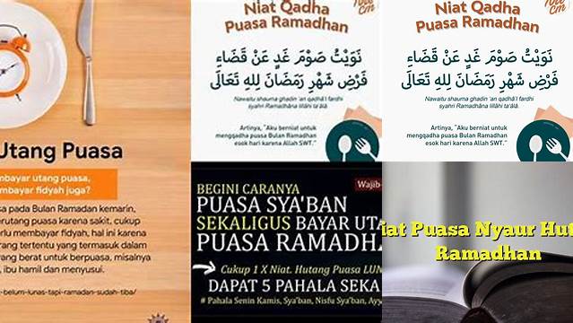 Niat Hutang Puasa