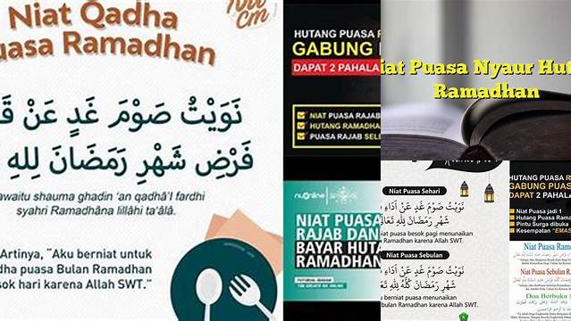 Niat Hutang Puasa Ramadhan