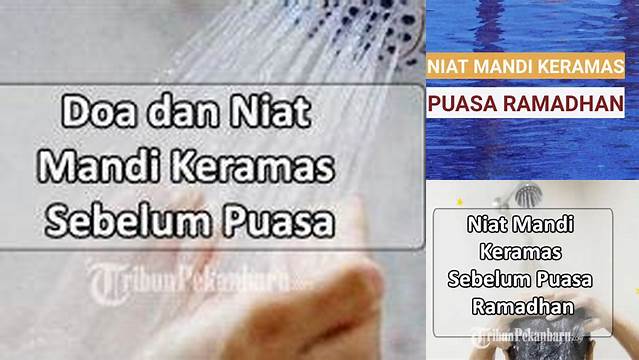 Niat Keramas Mau Puasa