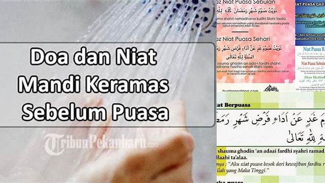 Niat Keramas Mau Puasa Ramadhan