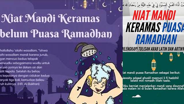 Niat Keramas Puasa