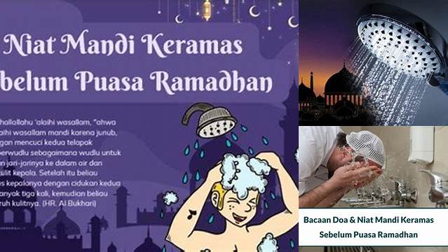 Niat Keramas Sebelum Puasa Ramadan