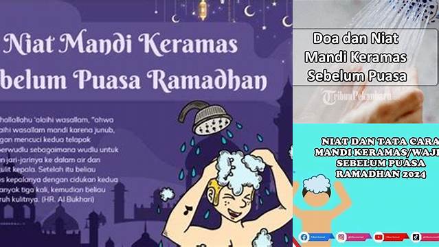 Niat Keramas Sebelum Puasa Ramadhan