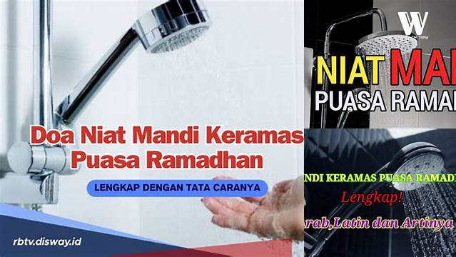 Niat Mandi Keramas Puasa Ramadhan