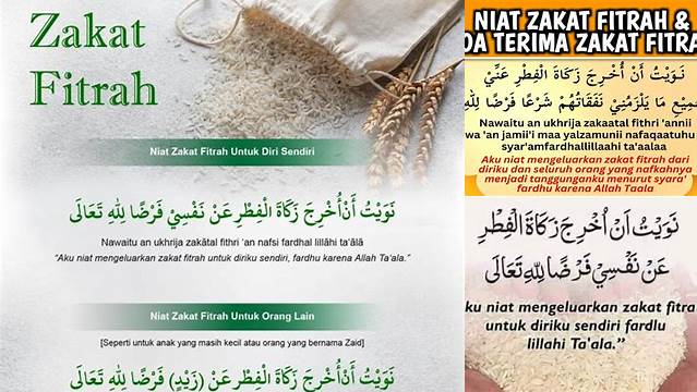 Niat Membayar Zakat Fitrah