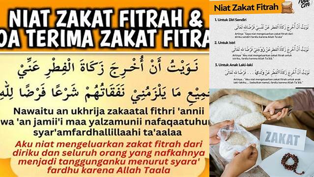 Niat Menerima Zakat Fitrah