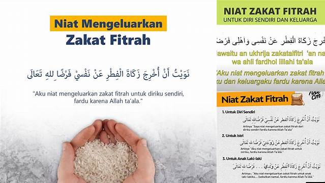 Niat Mengeluarkan Zakat Fitrah