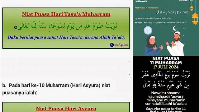 Niat Puasa 11 Muharram