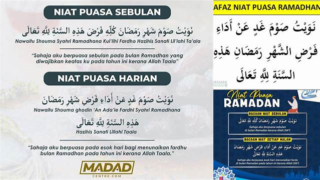 Niat Puasa 30 Hari