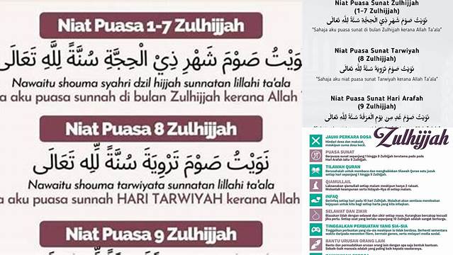 Niat Puasa 9 Zulhijah