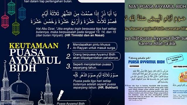 Niat Puasa Ayyamul Bidh Bulan Rajab