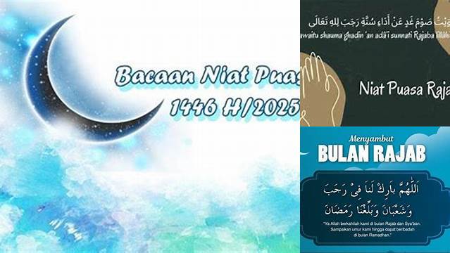 Niat Puasa Bulan Rajab