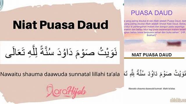 Niat Puasa Daud
