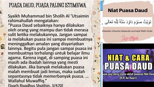 Niat Puasa Daud Bagi Wanita