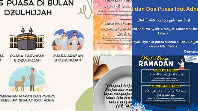 Niat Puasa Di Bulan Idul Adha