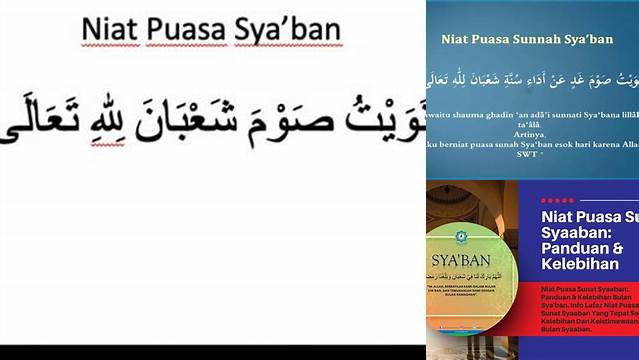 Niat Puasa Di Bulan Sya Ban