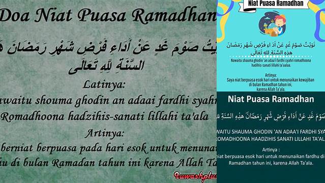 Ketahui 10 Hal Penting tentang Niat Puasa Doa agar Idul Fitri Sempurna