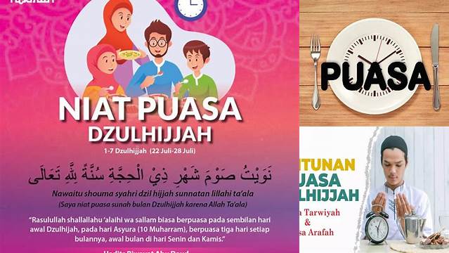 Niat Puasa Dzulhijjah Hari Pertama