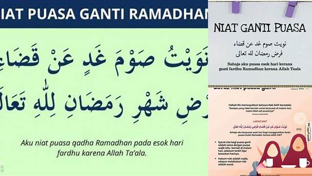 Niat Puasa Ganti Di Hari Kamis