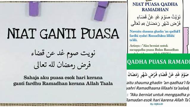 Niat Puasa Ganti Kamis
