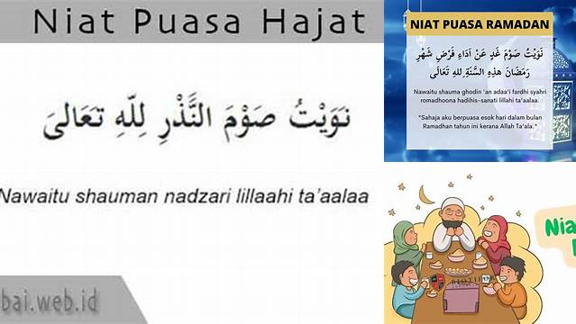 Niat Puasa Hajat 1 Hari