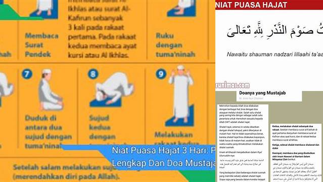 Niat Puasa Hajat 3 Hari