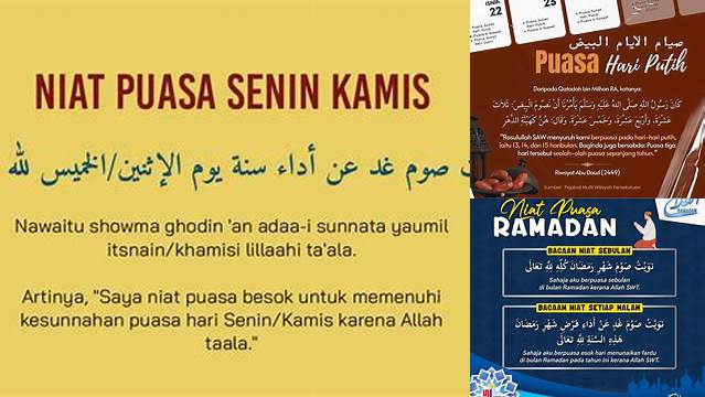 Niat Puasa Hari Lahir Sabtu