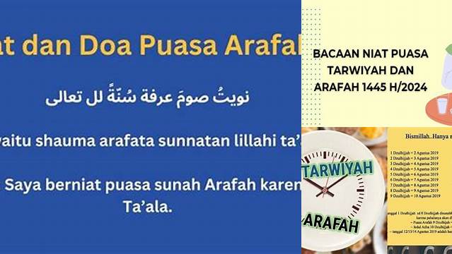 Niat Puasa Idul Adha Puasa Arafah