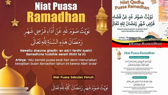 Niat Puasa Nyaur Puasa Ramadhan