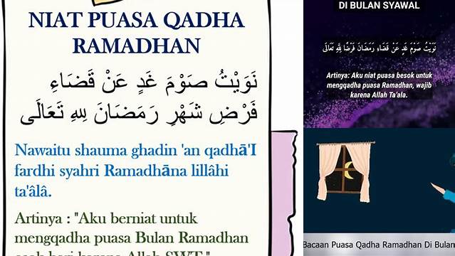 Niat Puasa Qadha Di Bulan Syawal