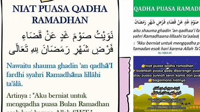 Niat Puasa Qadha Kamis