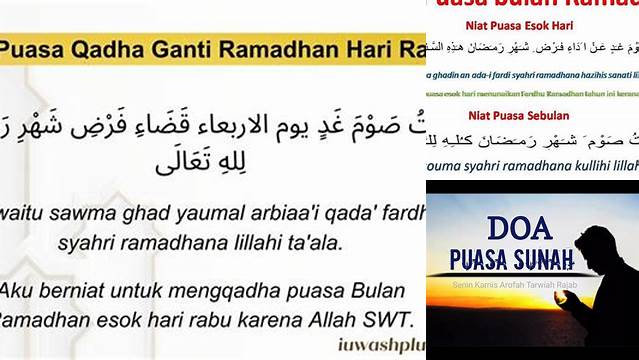 Niat Puasa Rabu