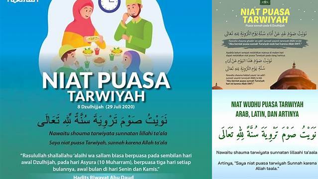 Niat Puasa Sunnah Tarwiyah