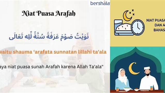 Niat Puasa Tarwiyah Dan Arafah Arab