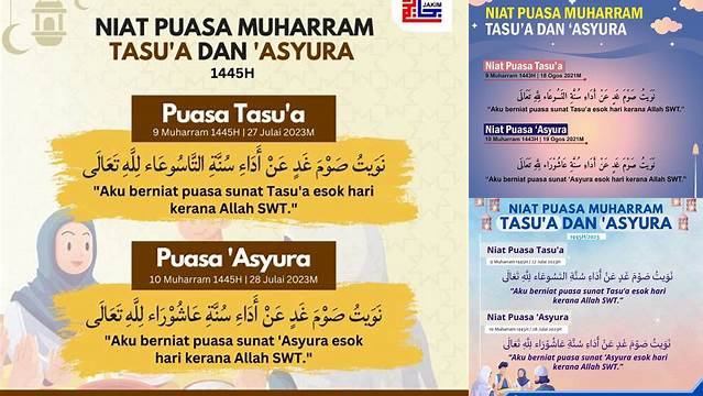 Niat Puasa Tasu A Dan Asyura