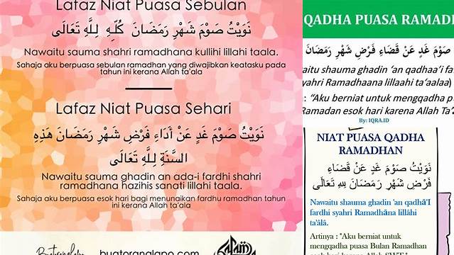 Niat Qadha Puasa