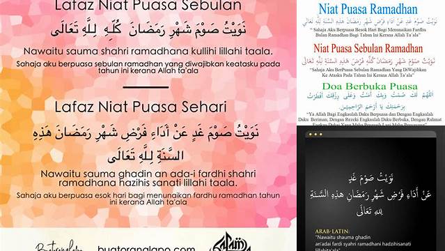 Niat Qadha Puasa Bulan Ramadhan