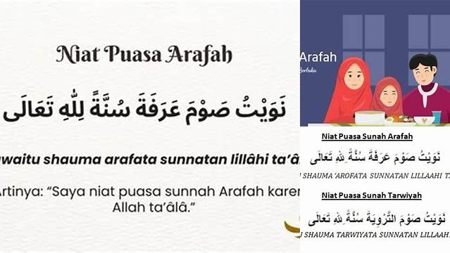Niat Sahur Puasa Arafah