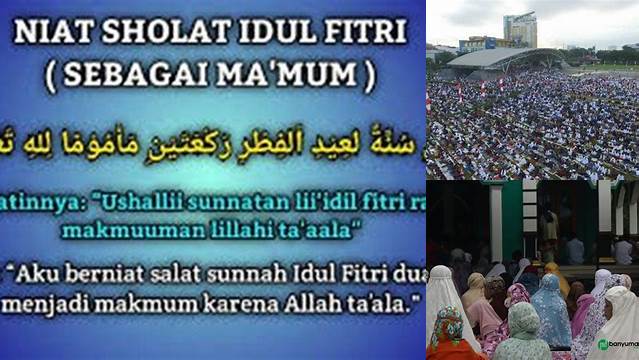 Niat Sholat Idul Adha