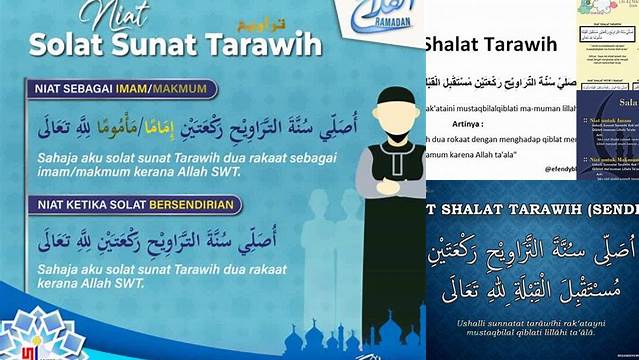 Niat Witir Tarawih