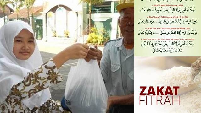 Niat Zakat Fitrah Nu Online